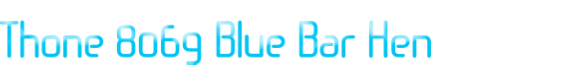 Thone 8069 Blue Bar Hen