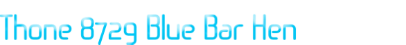 Thone 8729 Blue Bar Hen