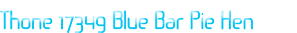 Thone 17349 Blue Bar Pie Hen
