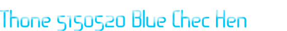 Thone 5150520 Blue Chec Hen
