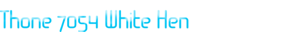 Thone 7054 White Hen